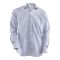 Basix Men's Stripes Shirt, Navy Blue & White, MFS-110