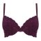 BLS Passion Wired and Push Up Lace Bra, Maroon, BLSLAUPD01