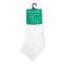 8 O'Clock School Uniform Ankle Socks, Medium, White