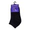 8 O'Clock School Uniform Ankle Socks, Small, Black