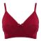 BLS Cora Wireless And Non-Padded Cotton Bra, Burgundy, BLSBD03