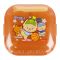 Lion Star Fiesta Plastic Lunch Box With Cutlery, 7.5in (H) x 6.9in (W) x 1.6in (D), Brown, BC-17