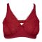 IFG Blossom Lace Bra, Maroon, 005