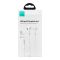 Joyroom Wired Series Half In-Ear Earphones, White, JR-EW01