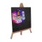 Mr. Art Magic 100% Pure Cotton Easel With Square Canvas, X-Small, Black, 551-3906