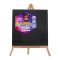 Mr. Art Magic 100% Pure Cotton Easel With Square Canvas, X-Small, Black, 551-3906