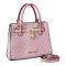 M-K Designed Hand Bag With Shoulder Strap, Pink, 92302