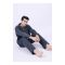 Jockey Men Everyday Woven Pajama Suit, Dark Navy Motif, MLWPSPWNFNC-498