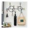 Matrix Nordic Style Wall Circle Shelf With Hooks, 30.5 x 42.5 cm