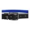 Feeling Men's Leather Belt, Black/Blue, 118/118