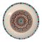 Sky Melamine Nihari Plate, Ajrak Print, 8 Inches, Cultural Design, Durable Tableware