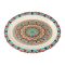 Sky Melamine Rice Dish, Ajrak Print, Cultural Design, Durable Tableware