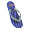 Bata Men's Casual Rubber Flip Flops, Blue, Comfortable Slip-On Flats For Home & Casual Wear, 8779003