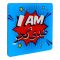 Star Shine I Am Ziddi Gujjar Wooden Coaster, 3.5x3.5 Inches