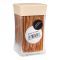 Bamboo Tooth Pick Square Jar, 6048