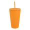 Spider-Man Double-Layer Plastic Straw Cup, Water Cup Drinking Bottle, Orange, NL2205