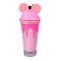 Barbie Plastic Smile Tumbler Water Bottle With Straw, Pink Black, Bpa Free, Insulated Travel Mug, YS-WS572