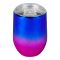 Glossy Gradient Stainless Steel Tumbler Water Bottle, Insulated Travel Mug, Blue, 400ml Capacity, DKKD-5