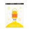 B.Dake Plastic Thermos With Chain Strap, Yellow, Creative Water Bottle, BW1810