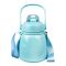 Hande Pot Plastic Thermos With Strap, 650ml Capacity, Sea Green, Creative Water Bottle, XW8659A