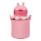 Super Like Me Plastic Water Bottle With Strap, Pink, XJX-SL2242