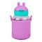 Super Like Me Plastic Water Bottle With Strap, Purple, XJX-SL2242