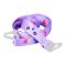 Doughnut Spray Cup Plastic Water Bottle With Strap, 450ml Capacity, Purple, TQ1029