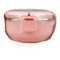 Homeatic Stainless Steel Lunch Box With Spoon, Single Compartment, 700ml Capacity, Pink, HMT-005