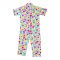 Basix Girls Smiley Emojis Short Sleeves Night Suit, Multi, GRL-168