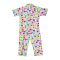 Basix Girls Smiley Emojis Short Sleeves Night Suit, Multi, GRL-168