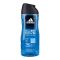 Adidas Ice Dive Cool & Aquatic With Marine Extract 3in1 Body, Hair & Face Shower Gel, 400ml