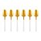 Dinette Stainless Steel Tea Spoon Set, White & Gold, 6-Pack, CC-003