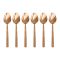 Dinette Stainless Steel Table Spoon Set, R-Gold 100c, 6-Pack, DY-005