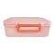 Hello Kitty Plastic Lunch Box, 3 Compartments, Spoon & Fork, 1100ml, Pink, 7.3in (H) x 4.5in (W) x 2.2in (D), Tq-158