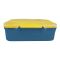 Pompompurin Plastic Lunch Box, 3 Compartments, Spoon & Fork, 1100ml, Yellow, 7.3in (H) x 45.3in (W) x 2.2in (D), Tq-158