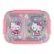 Stainless Steel Lunch Box, 2 Compartments, Pink, 6.9in (H) x 4.7in (W) x 2in (D), 88125