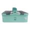 Stainless Steel Lunch Box, 2 Compartments, 1100ml, Sea Green, 6.3in (H) x 7.1in (W) x 2.4in (D), Yk-117