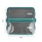 Stainless Steel Lunch Box, 2 Compartments, 1100ml, Sea Green, 6.3in (H) x 7.1in (W) x 2.4in (D), Yk-117