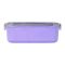 Plastic Lunch Box, 2 Compartments & Cutlery, 1000ml, Purple, 6.3in (H) x 3in (W) x 2.2in (D), Yc9008