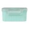 Plastic Lunch Box, Cutlery, 800ml, Sea Green, 6.3in (H) x 4.2in (W) x 1.7in (D), Yb-1825