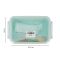 Plastic Lunch Box, Cutlery, 800ml, Sea Green, 6.3in (H) x 4.2in (W) x 1.7in (D), Yb-1825