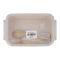 Plastic Lunch Box, Cutlery, 800ml, Beige, 6.5in (H) x 4.3in (W) x 2in (D), Yb-1825