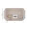 Plastic Lunch Box, Cutlery, 800ml, Beige, 6.5in (H) x 4.3in (W) x 2in (D), Yb-1825