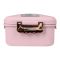 Plastic Lunch Box, 3 Compartments & Cutlery, Pink, 6.3in (H) x 3.7in (W) x 2in (D), K-181