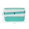 Plastic Lunch Box With 3 Rooms On 2 Levels With Own Handle, 1500ml, Sea Green, 6.1in (H) x 3.5in (W) x 2in (D), K-812