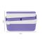 Plastic Lunch Box Including 3 Separate Rooms On 2 Levels, 1500ml, Purple, 5.9in (H) x 3.5in (W) x 1.8in (D), K-812