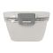 Plastic Double Layer Lunch Box, Cutlery, 1700ml, White, 6.5in (H) x 4.5in (W) x 3.3in (D), Yc-9030