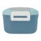 Plastic Lunch Box, 2 Compartments & Cutlery, 1000ml, Sky Blue, 6.1in (H) x 3.5in (W) x 2.4in (D), Yc9039