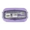 Plastic Lunch Box, 2 Compartments & Cutlery, 1000ml, Purple, 5.9in (H) x 3in (W) x 2.2in (D), Yc9039