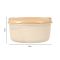 Burger Plastic Lunch Box, 3 Compartments, Off White, 4.7in (H) x 3.5in (W) x 2.4in (D), 20706-28